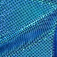 turquoise hologram fabric
